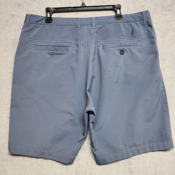 Johnnie-O Shorts Mens 38 Blue Prep-Formance Chino Pocket Stretch Distressed - Picture 2 of 14